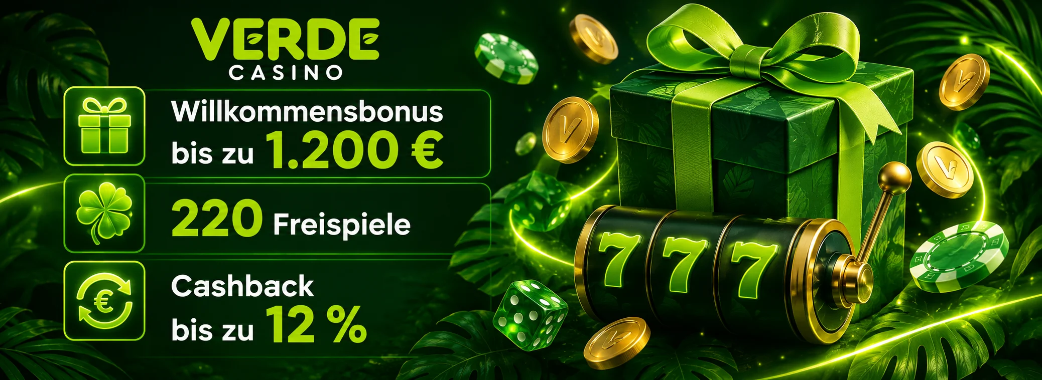 Willkommensbonus + 220 Freispiele