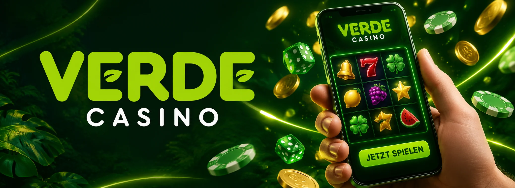 Verde Casino Willkommensbonus bis 1.200 € plus 220 Freispiele in grüner Waldoptik